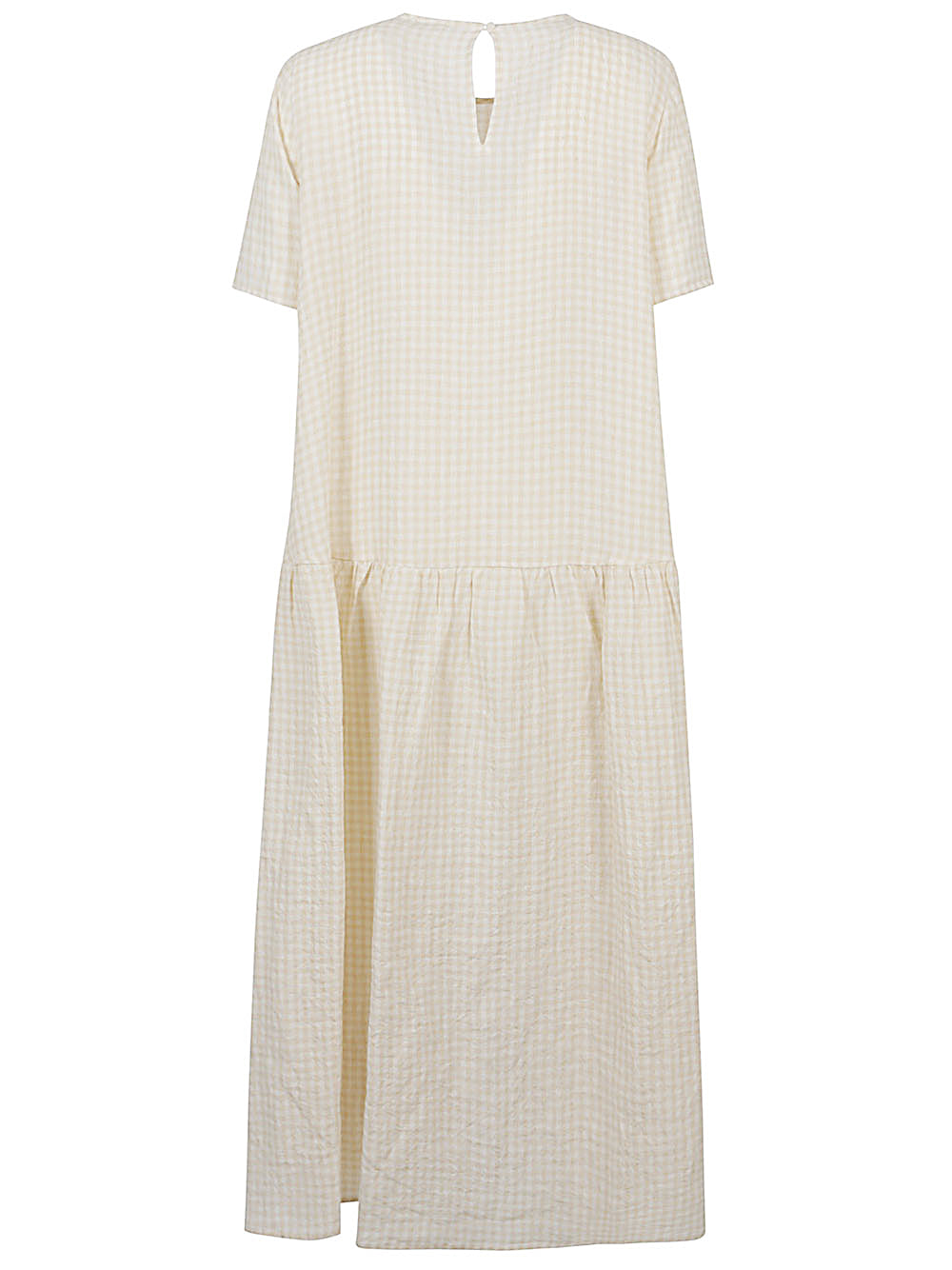 Apuntob Midi Wide Short Sleeves Ruffled Skirt