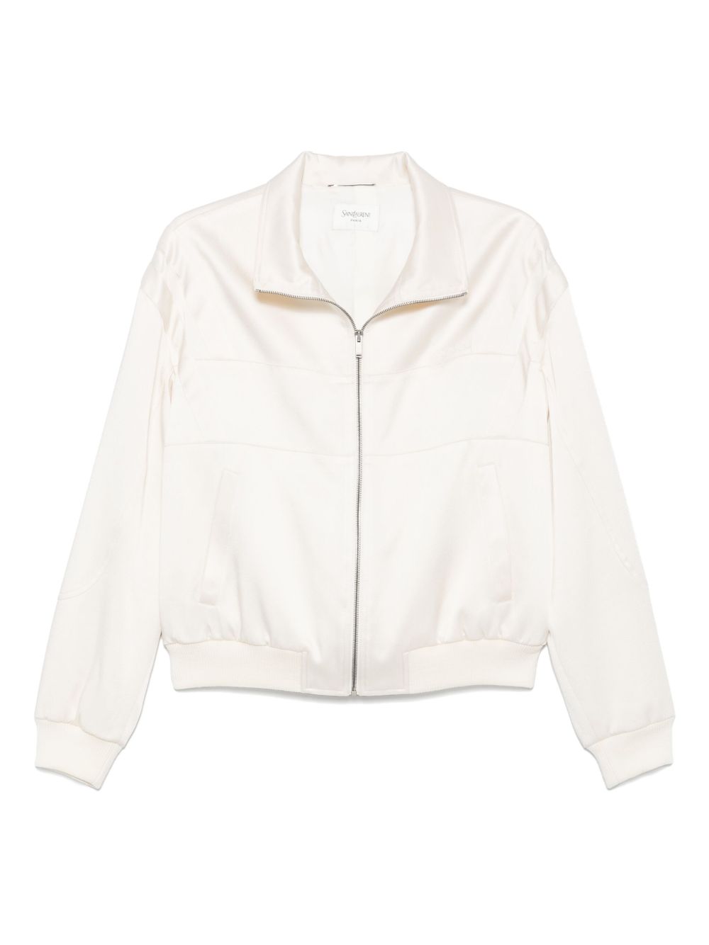 Zip-Up Sweater White
