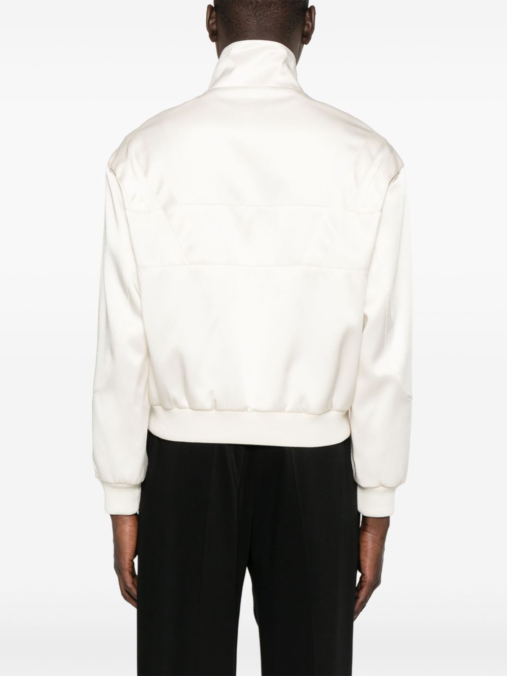 Zip-Up Sweater White