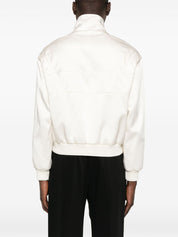 Zip-Up Sweater White