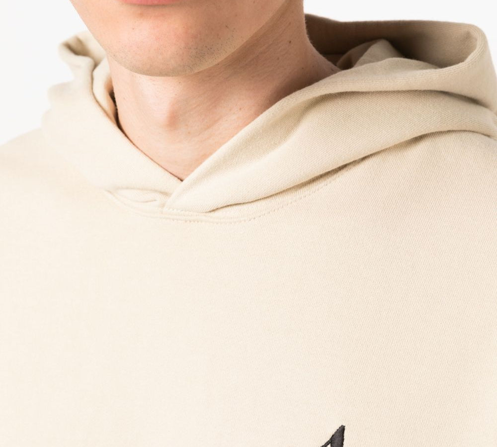 AWAKE NY Embroidered-Logo Cotton Hoodie Close Up View