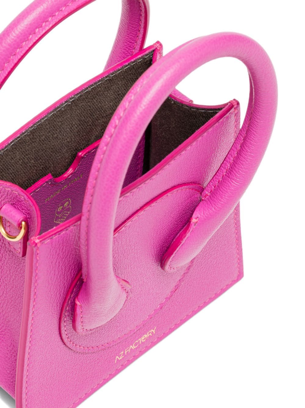 AZ Factory By Esther Manas Cake Mini Round Tote Bag Top Side View
