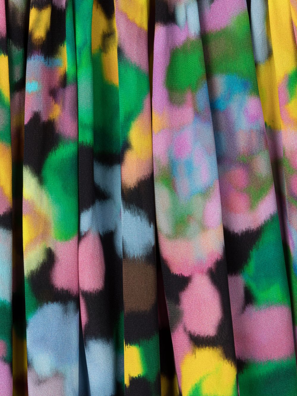 AZ Factory with Lutz Huelle Theodora Floral-Print Off-Shoulder Dress Close Up View