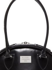 Acne Studios Bowlina Mini Shoulder Bag Black Close Up View