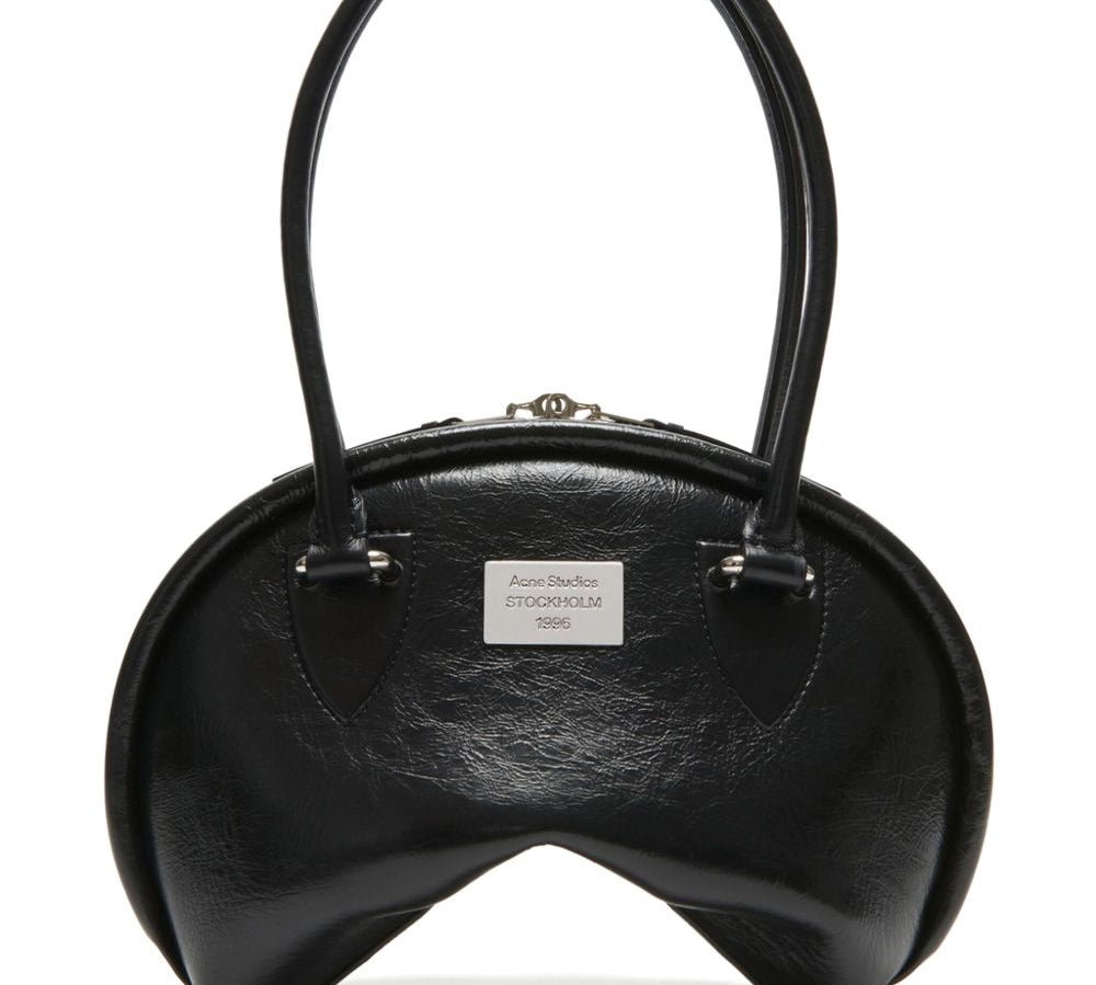 Acne Studios Bowlina Mini Shoulder Bag Black Front view 