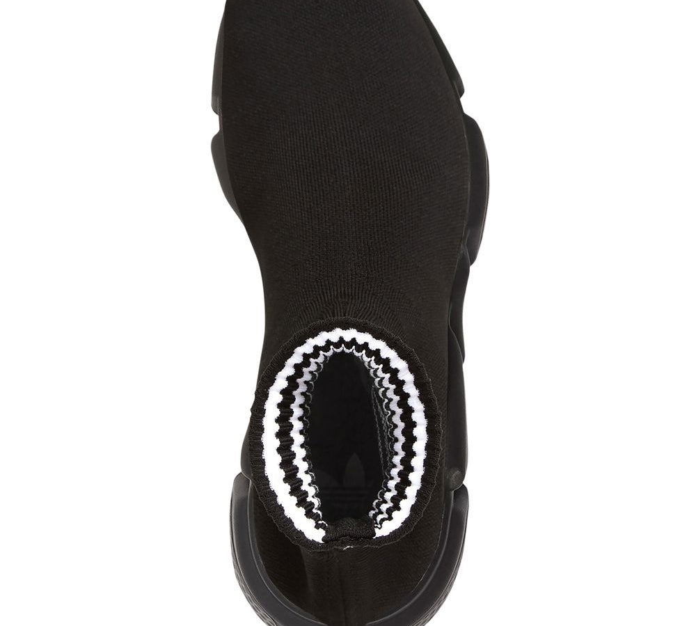Adidas X Balenciaga Intarsia-Knit Logo Sock-Style Sneakers Top View 