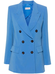 Alberto Biani Long Sleeve Double Breasted Button Fastening Jacket Front Side View