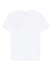 Alessandro Enriquez Cotton Lightweight Embroidered T-Shirt White Back Side
