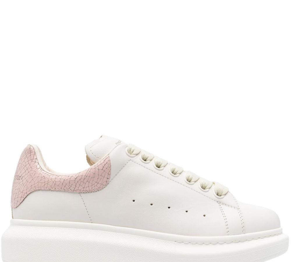 Alexander McQueen Oversized Leather Sneakers Powder Pink 1 
