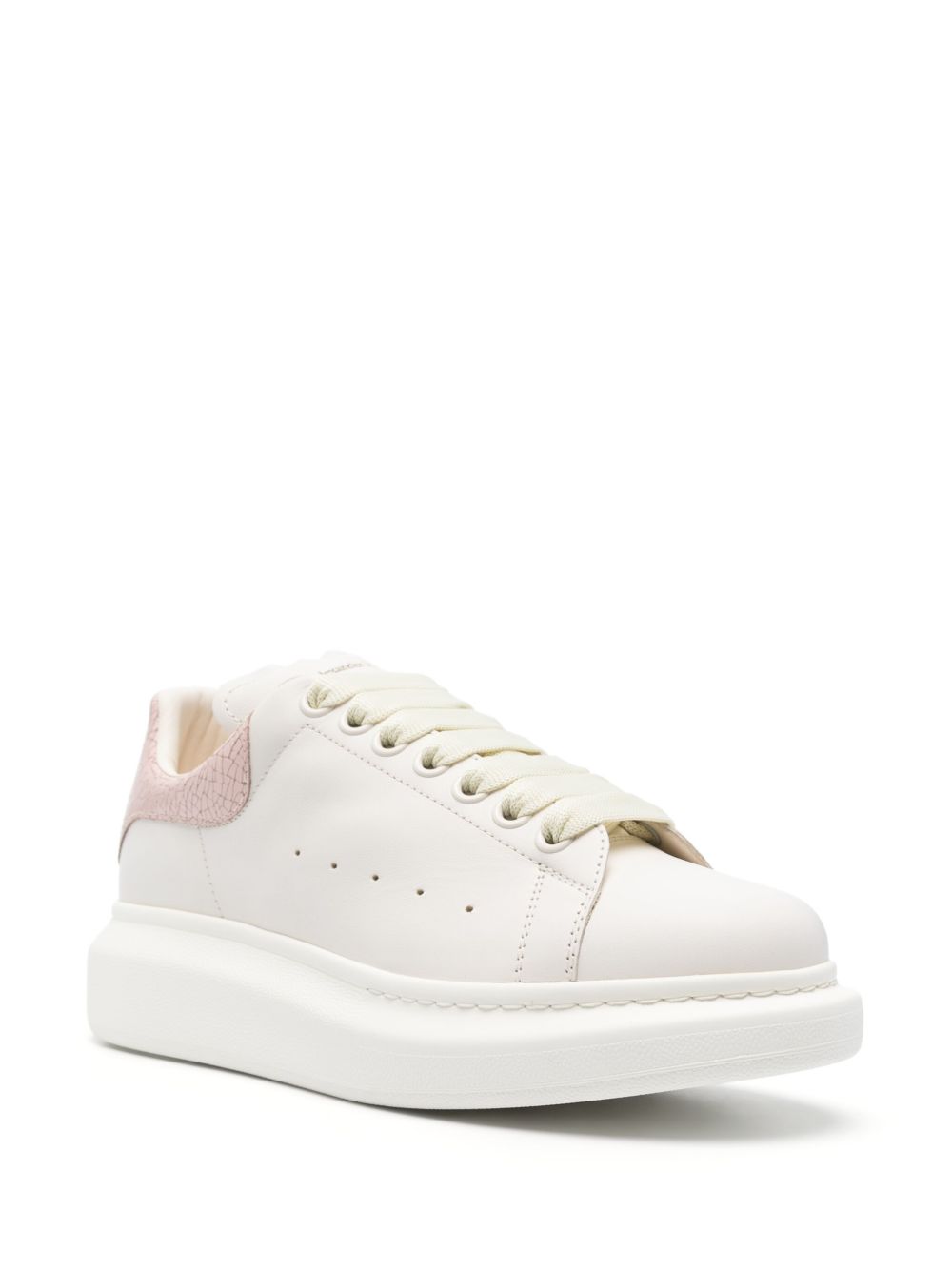Alexander McQueen Oversized Leather Sneakers Powder Pink 2