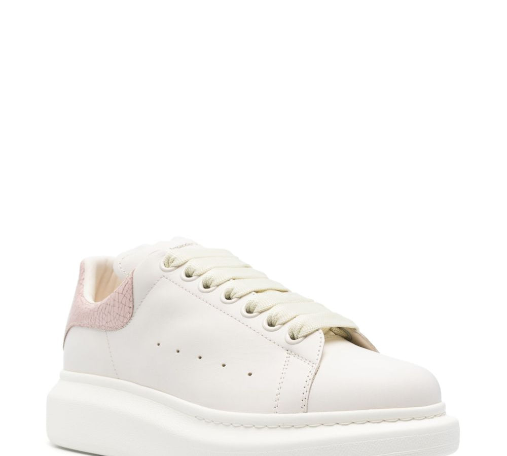 Alexander McQueen Oversized Leather Sneakers Powder Pink 2