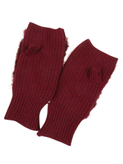 Alpo_Shearling_Gloves_Red Bottom View