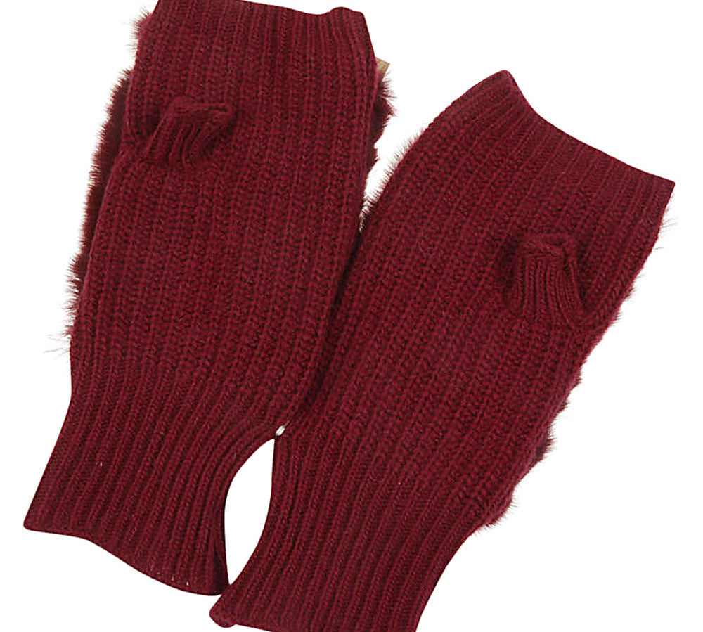 Alpo_Shearling_Gloves_Red Bottom View