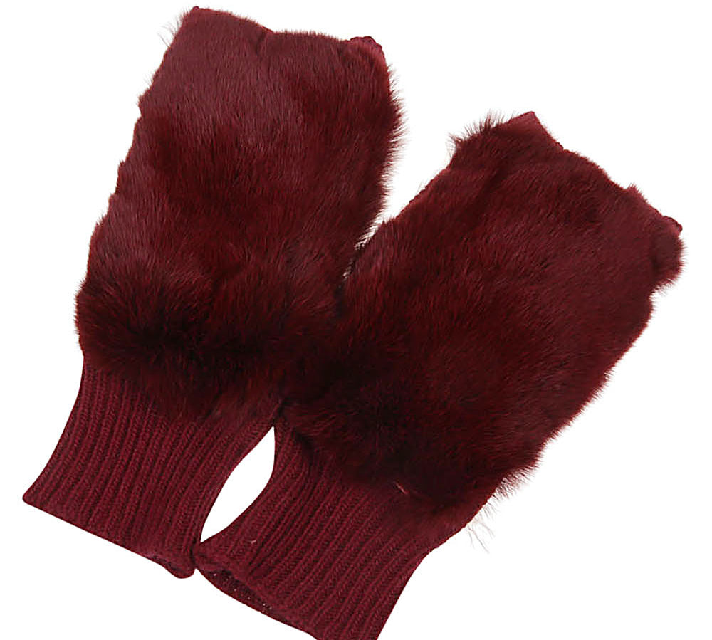Alpo_Shearling_Gloves_Red Top View
