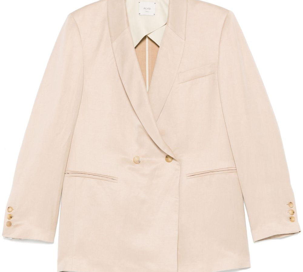 Alysi Double-Breasted Chest Welt Jacket 