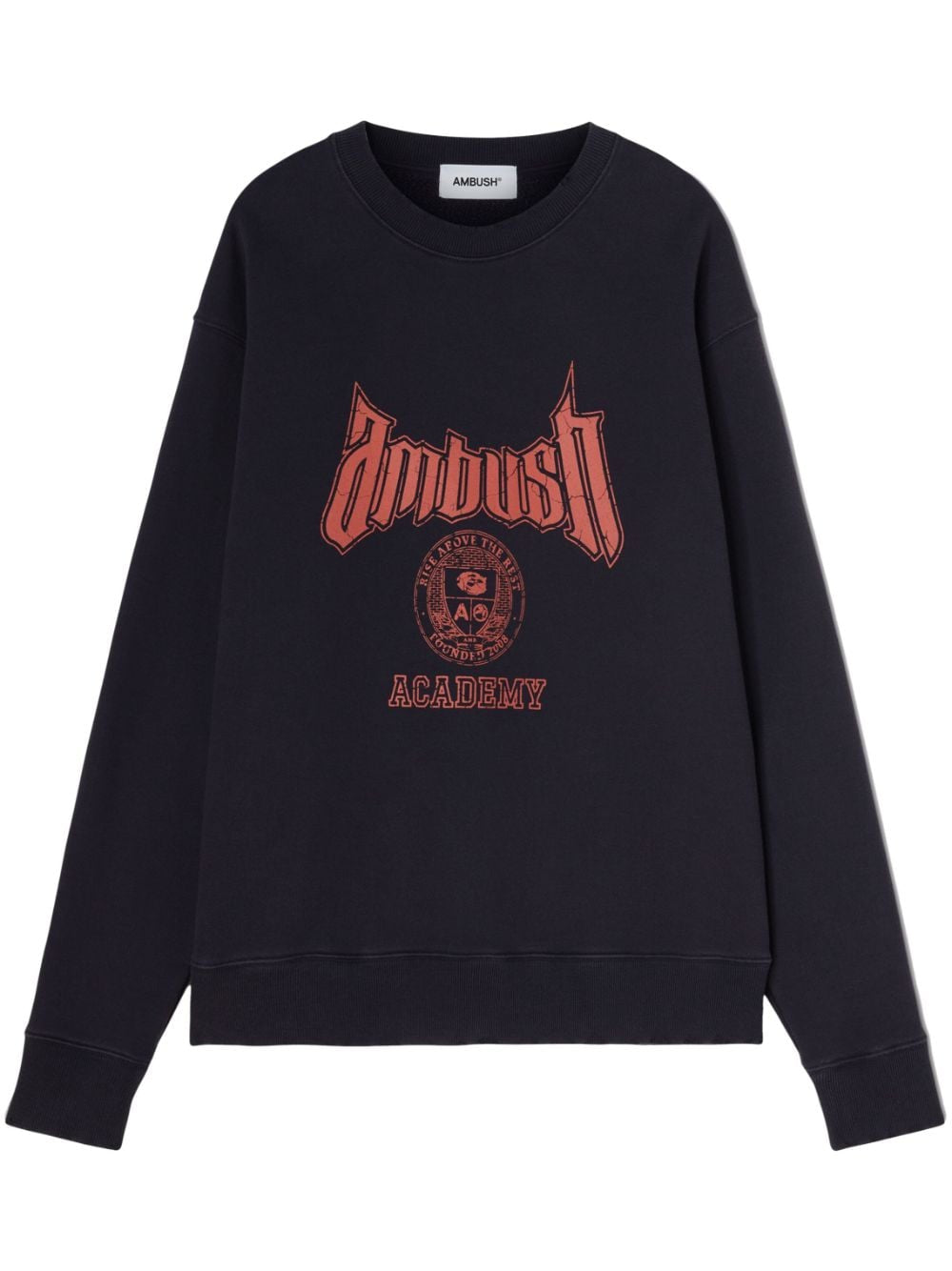 Ambush Academy Cotton-Blend Sweatshirt Black