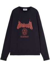 Ambush Academy Cotton-Blend Sweatshirt Black