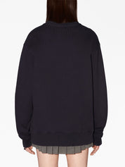 Ambush Academy Cotton-Blend Sweatshirt Black Standard Back Side View 