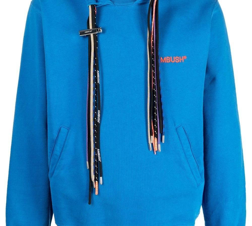 Ambush Multi-Chord Drawstring Cotton Hoodie Front View