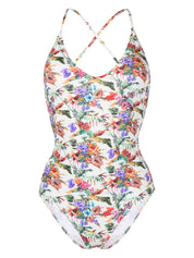 Anjuna Mara Floral-Print Scoop-Neck One-Piece Swimsuit Front View
