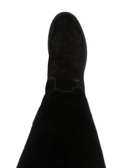 Ash Pam Suede Boots Black Top View 