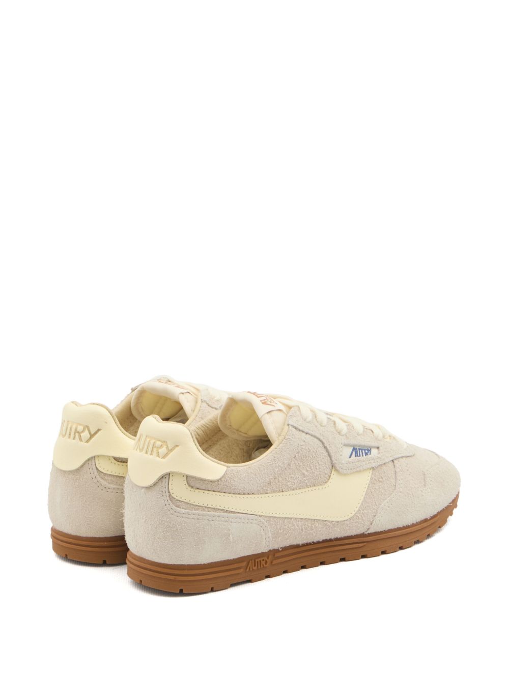 Autry Front Lace-Up Padded Ankle Sneakers Back Side View