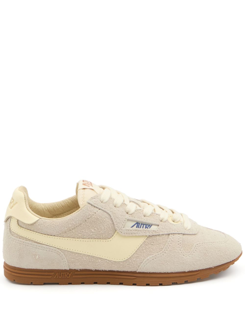 Autry Front Lace-Up Padded Ankle Sneakers Side View
