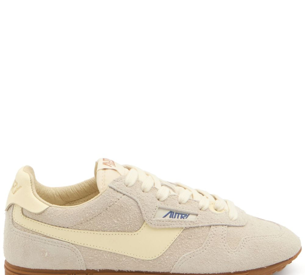Autry Front Lace-Up Padded Ankle Sneakers Side View
