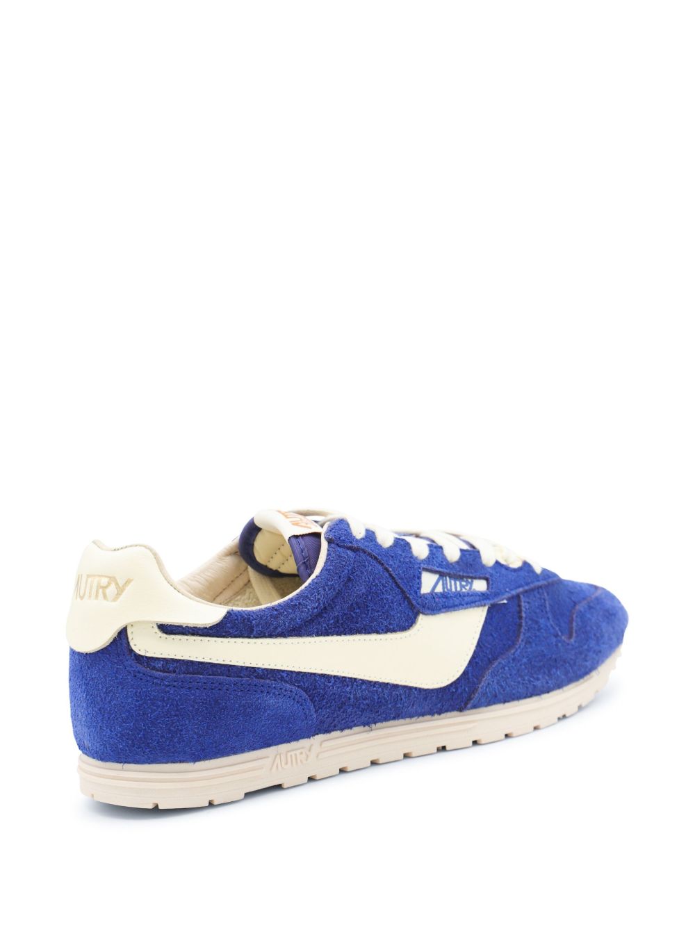 Autry Windspin Suede Lace-Up Low Sneakers Back Side View