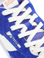 Autry Windspin Suede Lace-Up Low Sneakers Close Up View