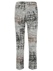Avenue Montaigne Short-Cut Elasticized Trousers Back View
