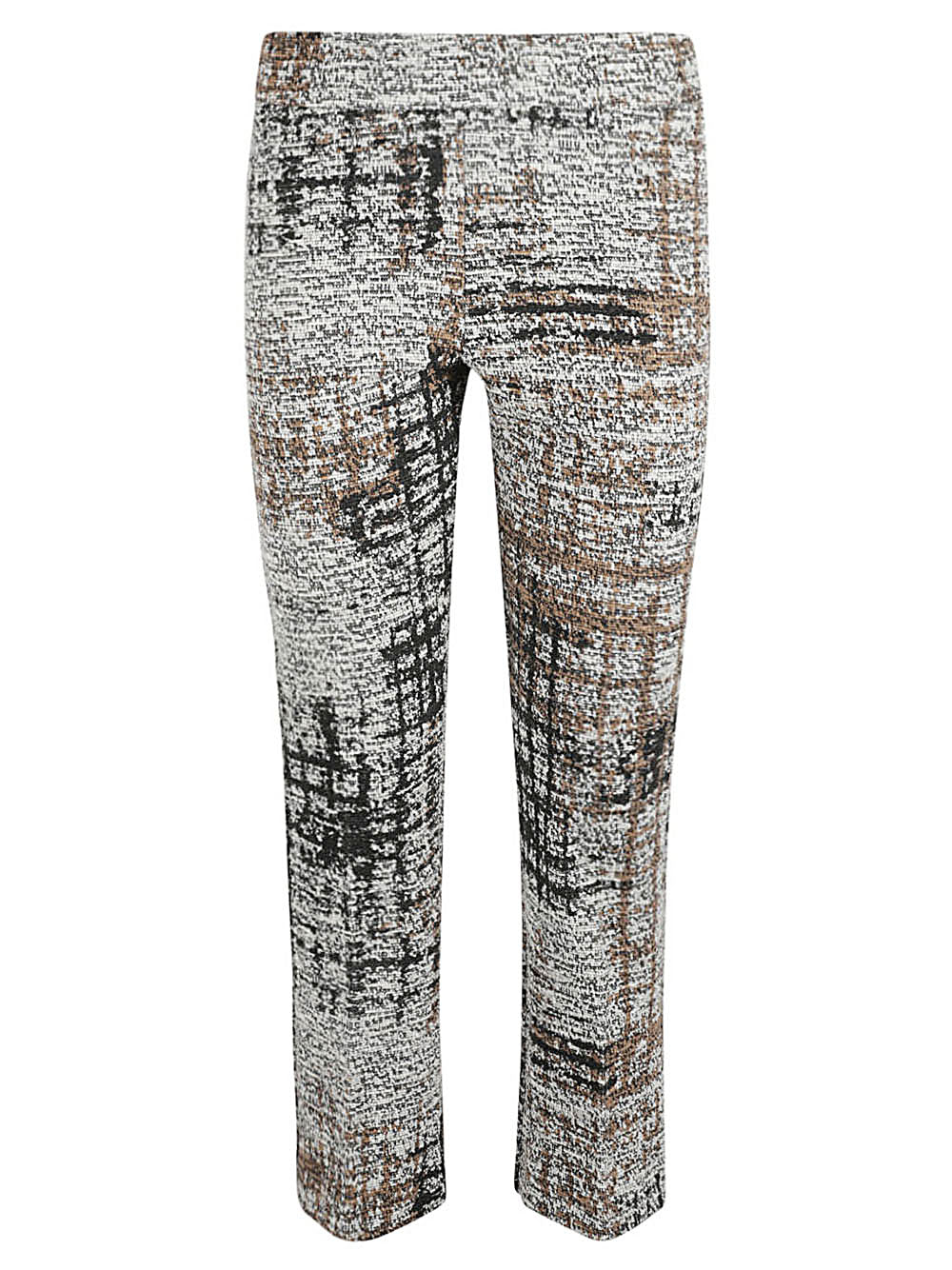 Avenue Montaigne Short-Cut Elasticized Trousers Front View