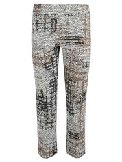Avenue Montaigne Short-Cut Elasticized Trousers Front View