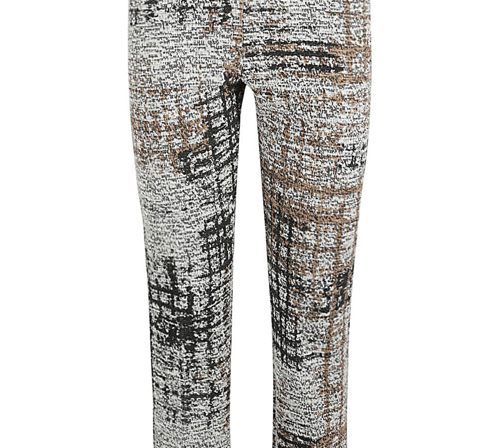 Avenue Montaigne Short-Cut Elasticized Trousers Front View