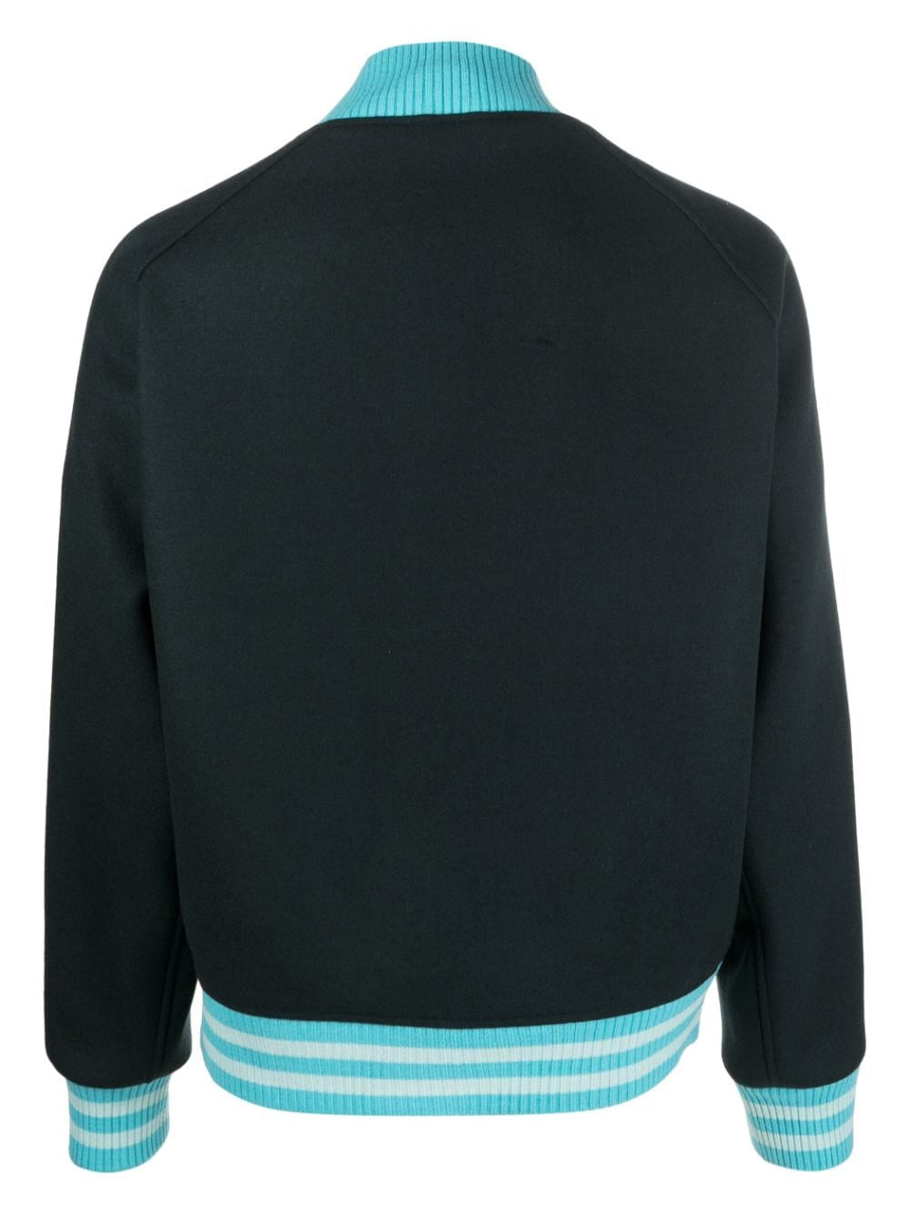 Awake NY Logo-Print Wool-Blend Bomber Jacket back View