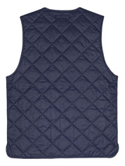 Baracuta Padded Design Tonal Stitching V-Neck Sleeveless Vest Back View