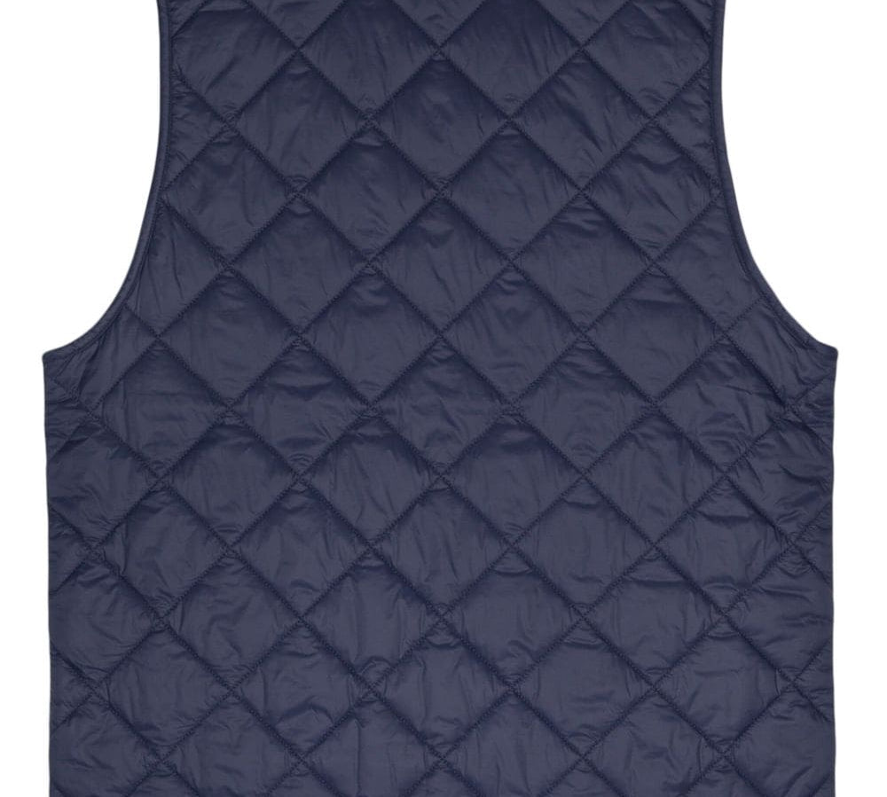 Baracuta Padded Design Tonal Stitching V-Neck Sleeveless Vest Back View