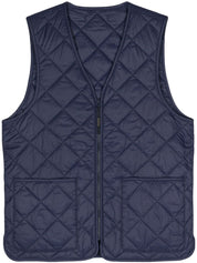 Baracuta Padded Design Tonal Stitching V-Neck Sleeveless Vest Front View