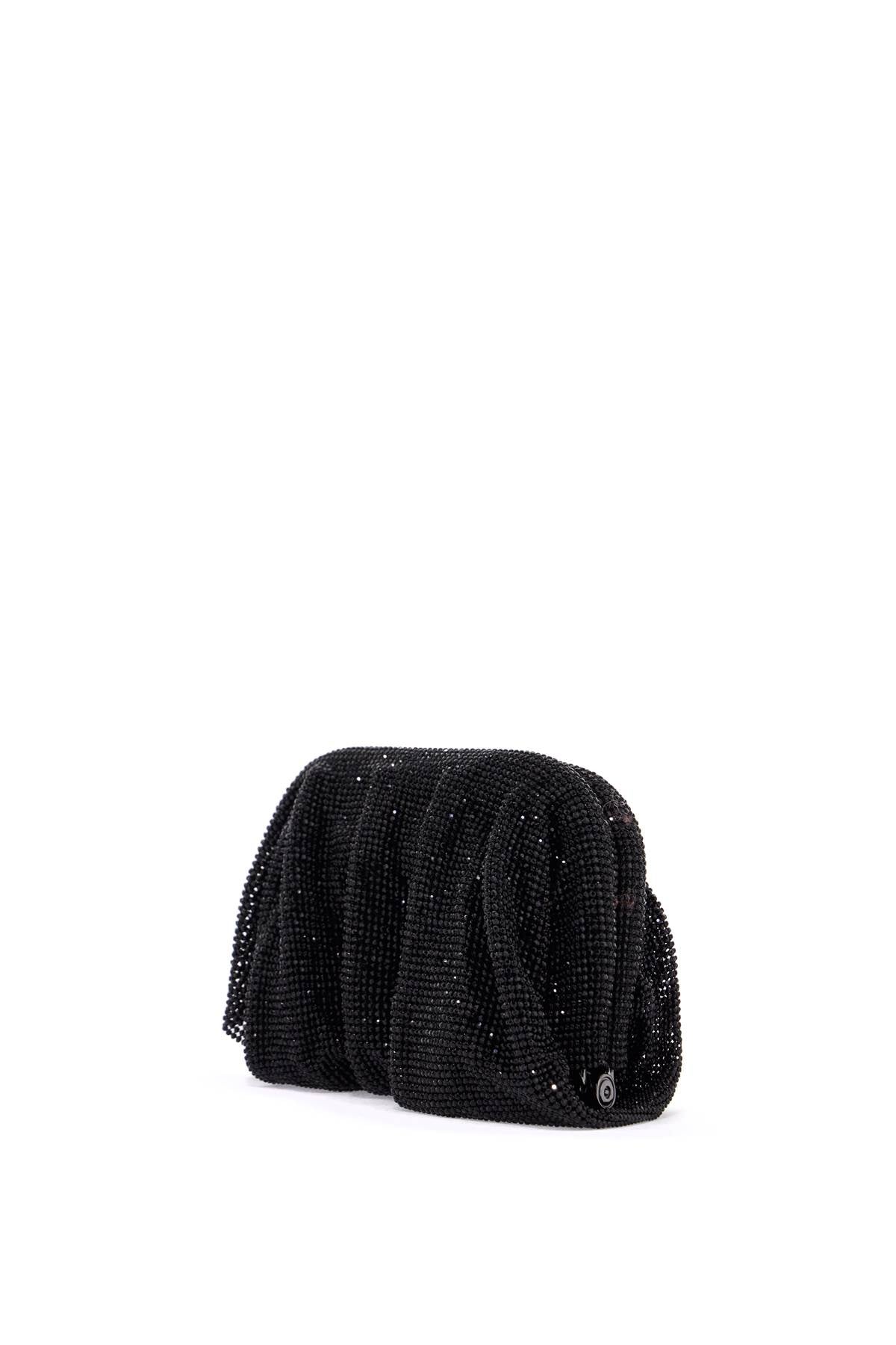 Benedetta Bruzziches Compact Bag Venus La Petite in Black Rhinestones Handbag back Side View