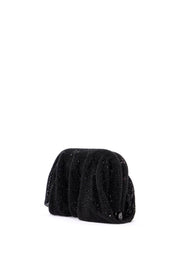 Benedetta Bruzziches Compact Bag Venus La Petite in Black Rhinestones Handbag back Side View