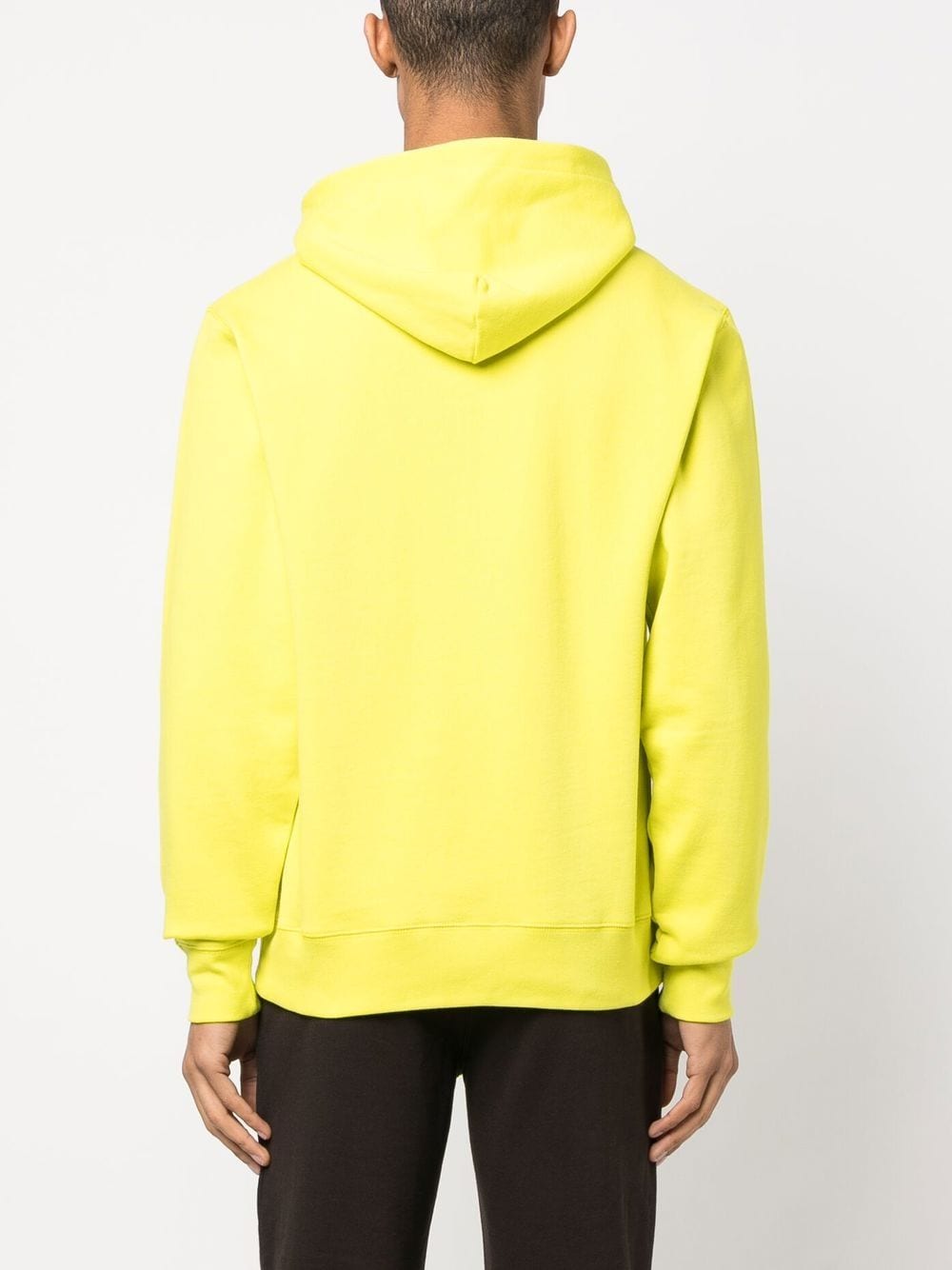 Billionaire Logo Hoodie Yellow Back View