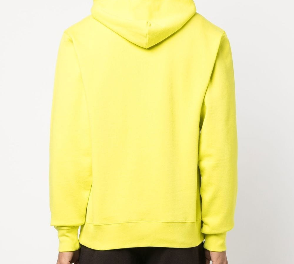 Billionaire Logo Hoodie Yellow Back View