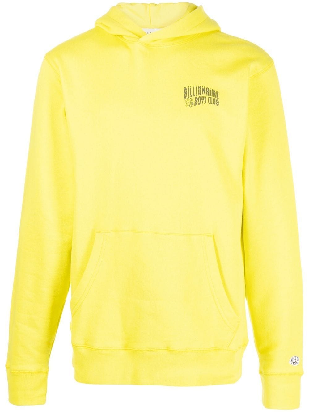Billionaire Logo Hoodie Yellow Front View