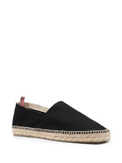 Castañer Pablo Cotton Canvas Espadrilles Black Front Side View