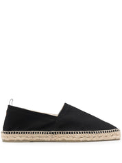 Castañer Pablo Cotton Canvas Espadrilles Black Side View 