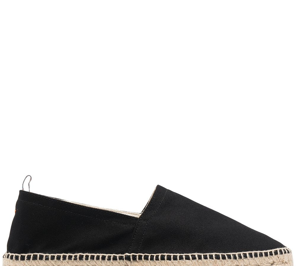 Castañer Pablo Cotton Canvas Espadrilles Black Side View 