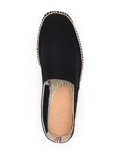 Castañer Pablo Cotton Canvas Espadrilles Black Top View 