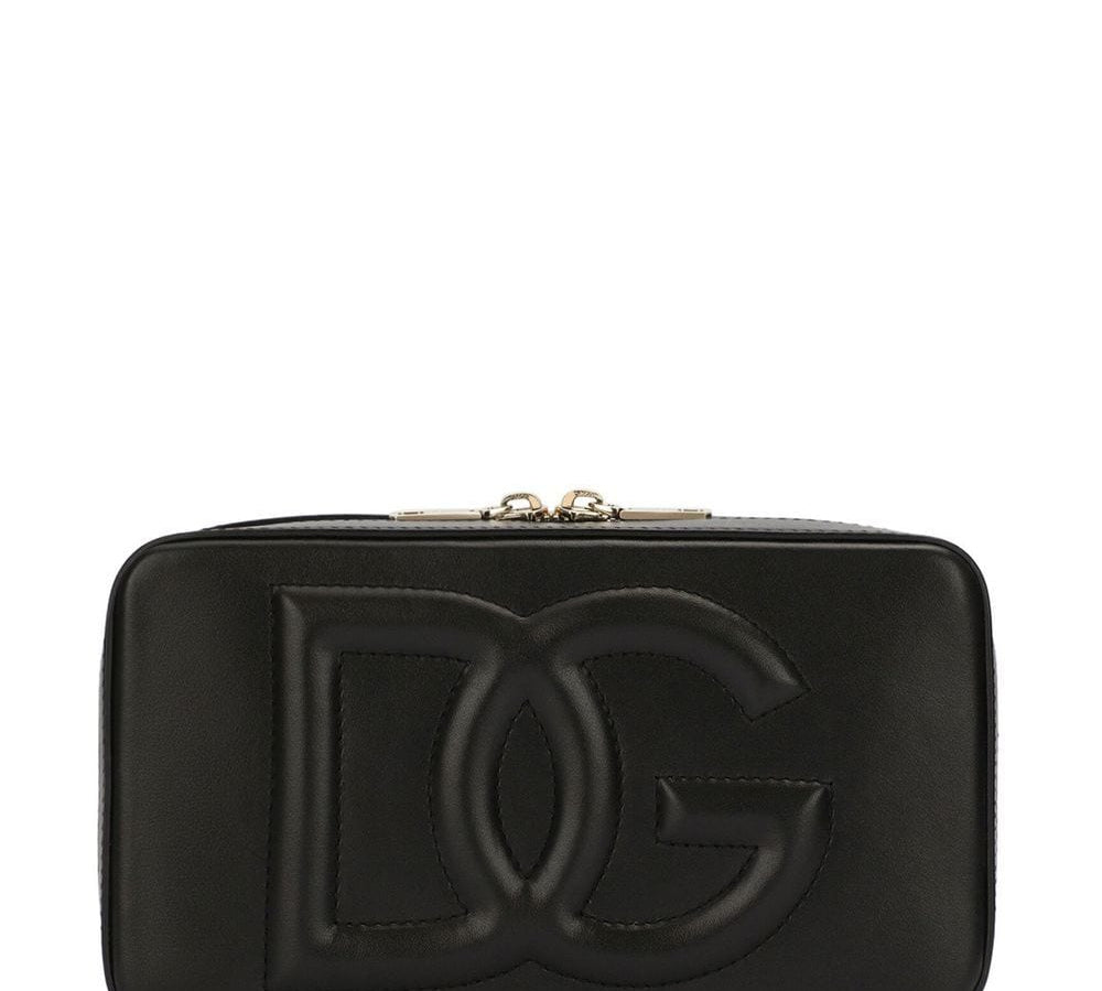 Dolce & Gabbana Small DG Logo Camera Shoulder Bag Black