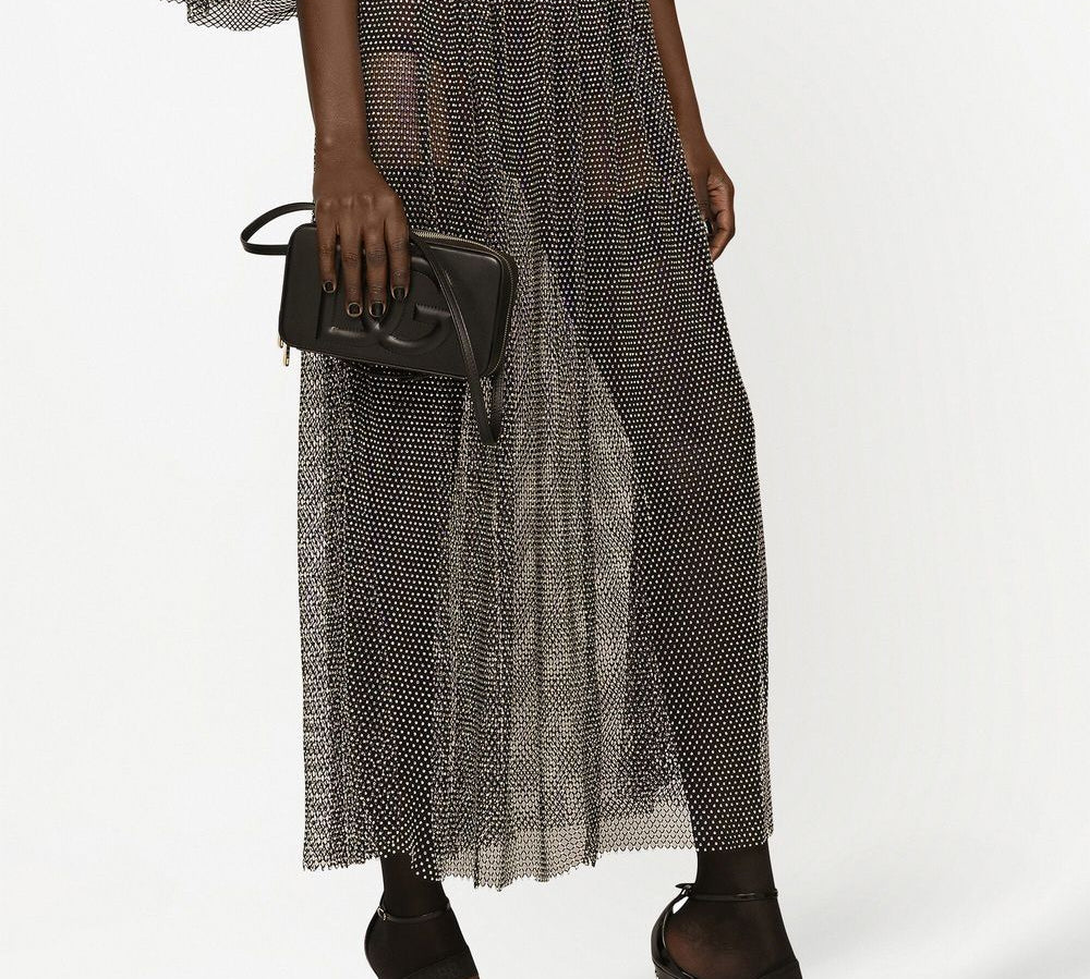 Dolce & Gabbana Small DG Logo Camera Shoulder Bag Black