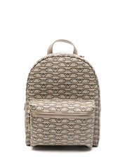 Emporio Armani Two-Way Zip Fastening Backpack Light Beige 